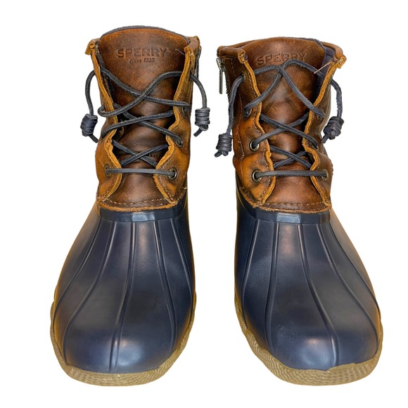 Sperry Saltwater Leather Upper Water Resistant Women’s Duck Boots Size 9 - Picture 2 of 10